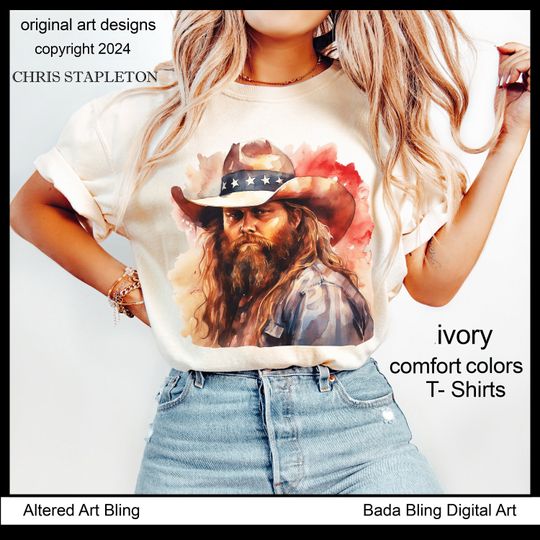 Chris Stapleton T-shirts  Chris Stapleton shirts original art shirts