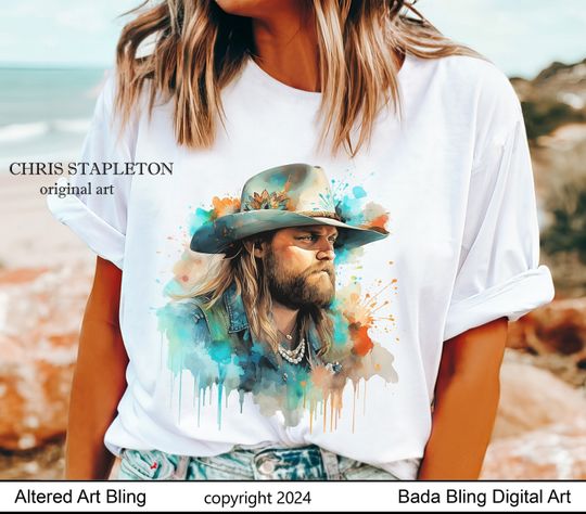 Chris Stapleton T-shirts  Chris Stapleton shirts original art shirts