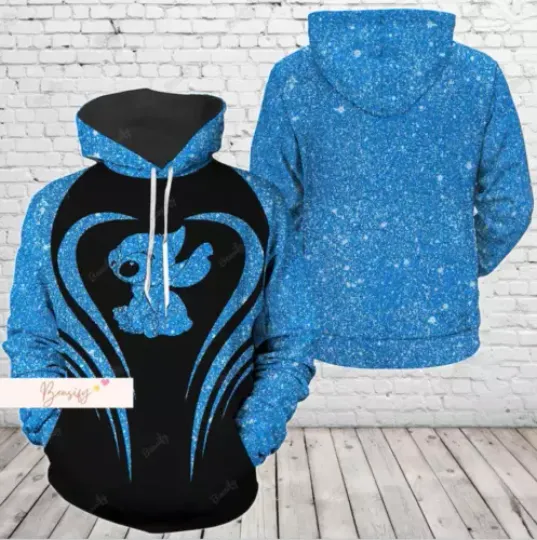 Disney Stitch 3D HOODIE US Size All Over Print Father Day Gift Halloween Gift