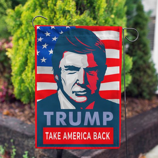 President Donald Trump 2024 Flag, Save America Again Garden Flag, 2024 Trump Flag, Take America Back, Trump Supporters Flag
