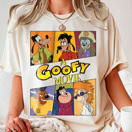 A Goofy Movie Tee, Max Roxanne Powerline Retro Shirt, 95 Vintage Graphic T-shirt