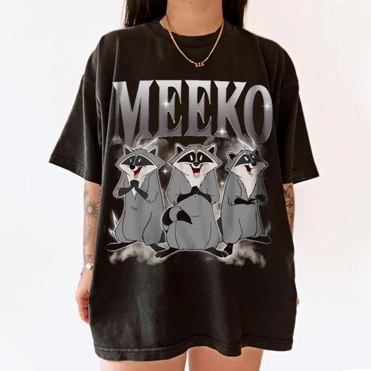 Meeko Shirt Funny Tee, Pocahontas Princes Boys Tees, Vintage Graphic T-shirt