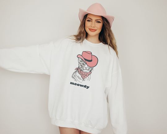 Cat Friend Meowdy Partner Shirt, Cat Lover Sweatshirt