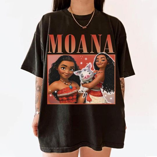 Moana Pua Shirt Funny Tee, Motunui Hawaii Princess Tees, Magical Place Vintage Graphic T-shirt Family 2024 Trip Gifts