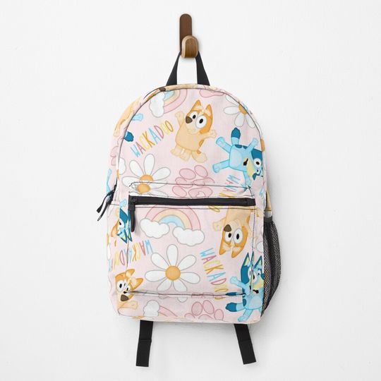 Spring Blue Dog Sisters Backpack