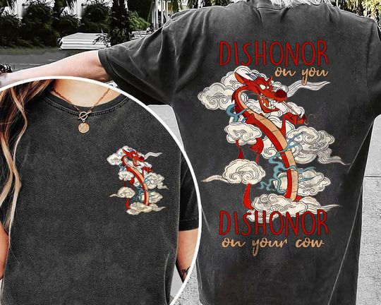 Cute Dragon Tee, Mushu Mulan Princess Shirt, 2024 Family Trip T-shirt