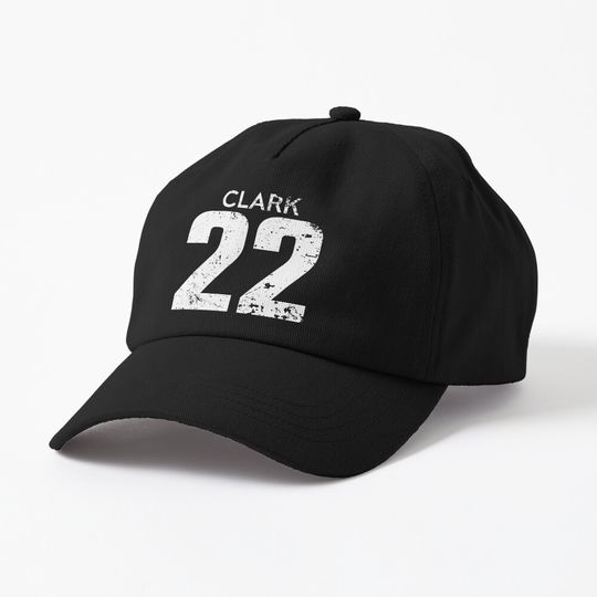 Caitlin Clark White Distressed Jersey Number 22 Cap