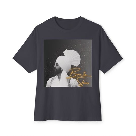 Diljit Dosanjh Oversized Boxy Tee Born to Shine