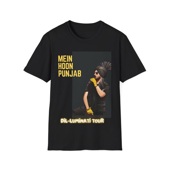 Unisex softstyle T-Shirt- Diljit Dosanjh Concert Tshirt