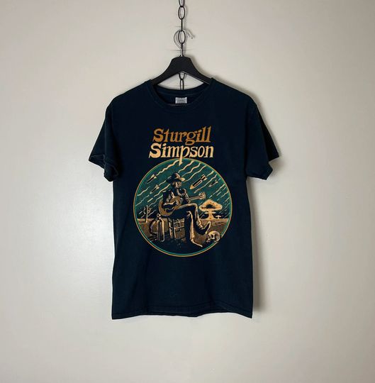 Sturgill Simpson Guitar Vintage T shirt, Sturgill Simpson High Top Mountain 90s t shirt