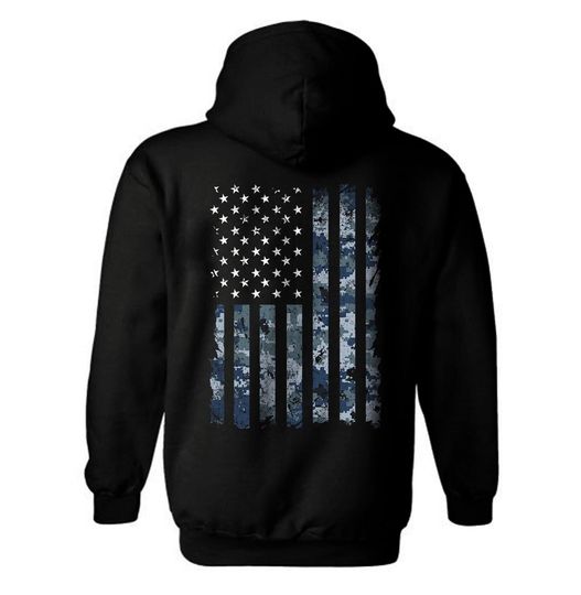 US Navy camouflage American Flag Patriotic Hoodie | Navy camouflage Distressed American Flag | USA Flag | US Navy Hoodie