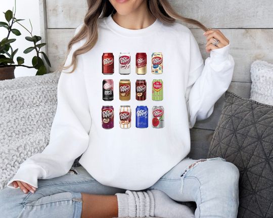 Dr. Pepper Sweatshirt, Vintage Soda Canned Shirt, Trendy Soda Sweatshirt, Soda Crewneck, Dr. Pepper Soda Lovers Clothing