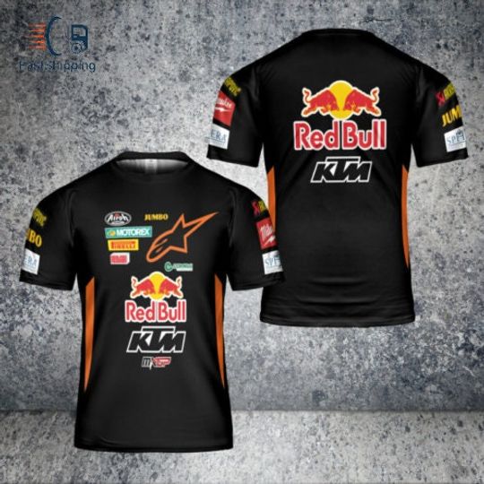 Full 3D Fashion KTM Team Motocross Rbull Men_s T-Shirt