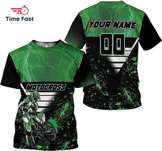Personalized Dirt Bike Shirt for Mens, Motocross Shirts Jersey, Dirtbike Racing