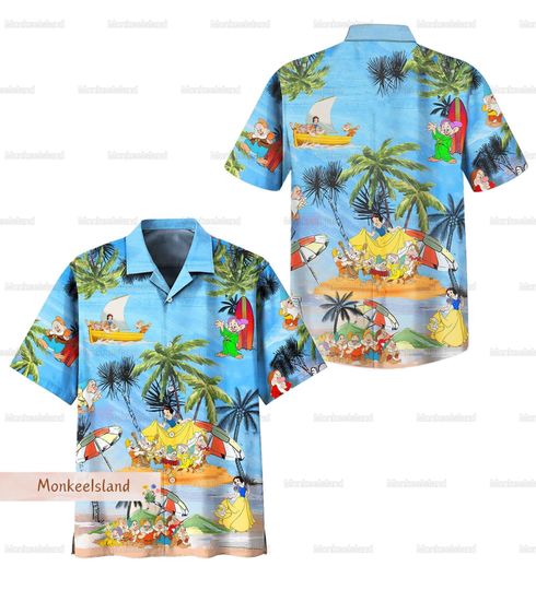 Disney Dwarfs Summer Vacation Hawaiian Shirt