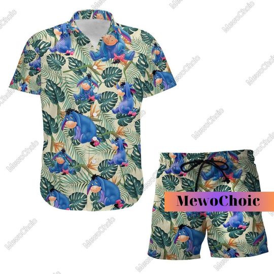 Donkey Shirt, Donkey Hawaiian Shirt, Donkey Beach Shorts, Donkey Summer Shirt