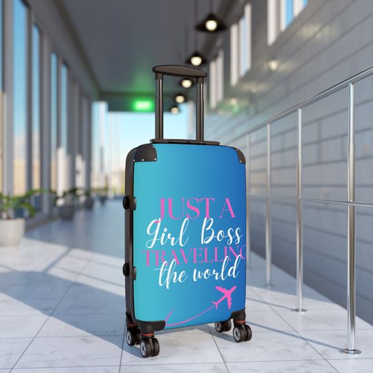 Girl Boss Suitcase Wheel Luggage, Travel Gift