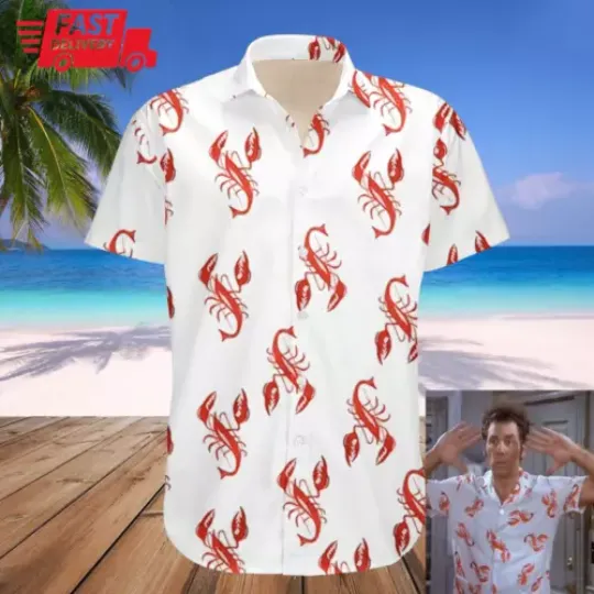 Lobster Kramer Seinfeld 3D HAWAII SHIRT Halloween Gift