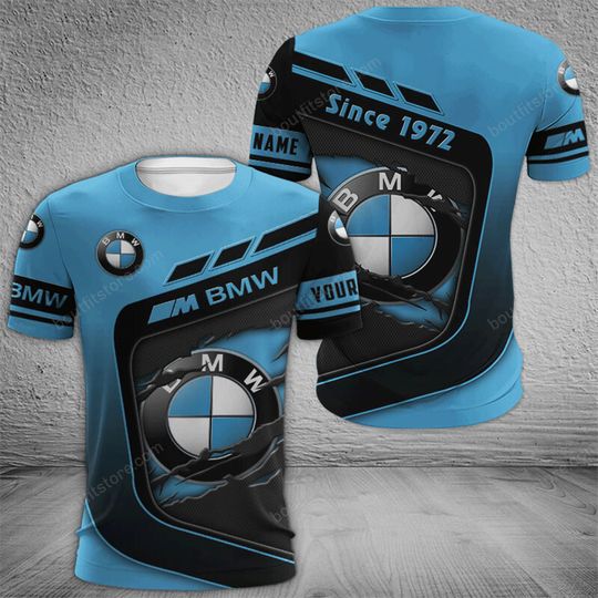 Custom BMW M Sport Logo T-Shirt, For Men And Women, BMW 3D Shirt, Gift For Dad, Gift For Him.