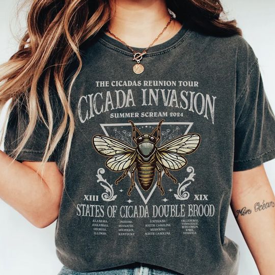 The Cicadas Reunion Tour 2024 Shirt, Cicada Invasion 2024 Tee