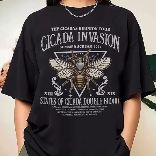 Discover Cicada Reunion Summer 2024 Tour Shirt, Cicada Concert Shirt