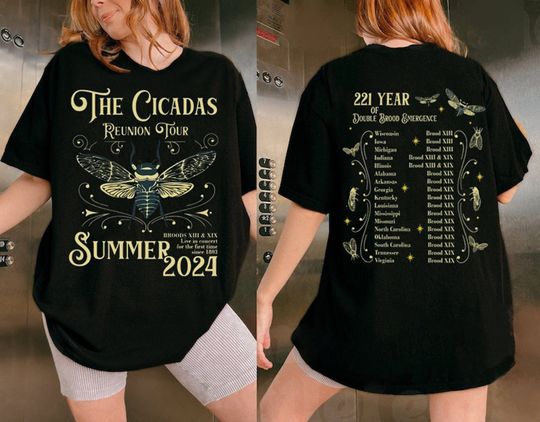 The Cicada Reunion Tour Summer 2024 Shirt, Cicada Comeback Season Shirt