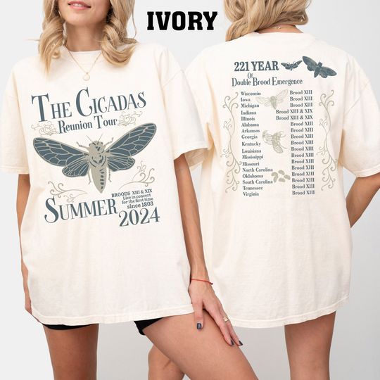 Cicada Reunion Summer 2024 Shirt, Cicada Concert Tour Shirt