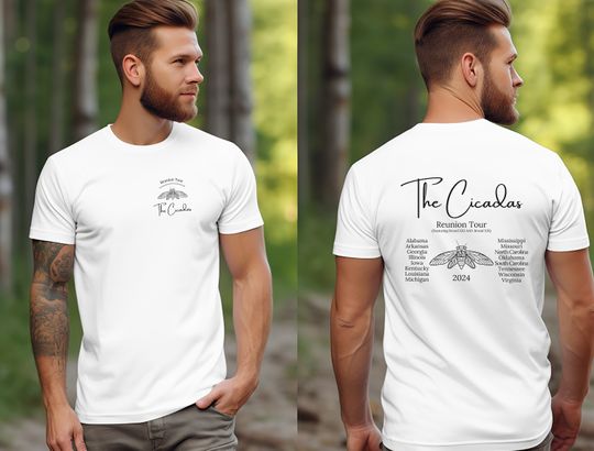 Discover The Cicadas Reunion tour 2024 Funny Concert T-Shirt