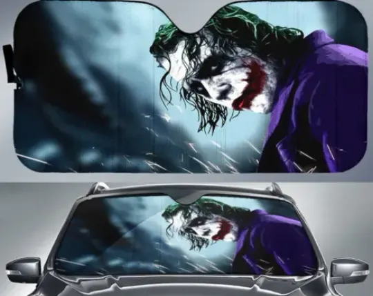 Movies Gift Idea The Joker Auto Sun Shade