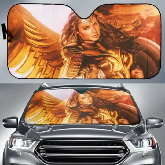 Wonder Woman Movies Printed Auto Sun Shade