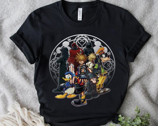 Disney Kingdom Hearts Dark Squad Donald Goofy T-shirt