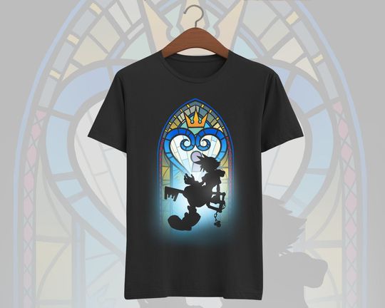 Kingdom hearts t-shirt - Sora stained glass shirt