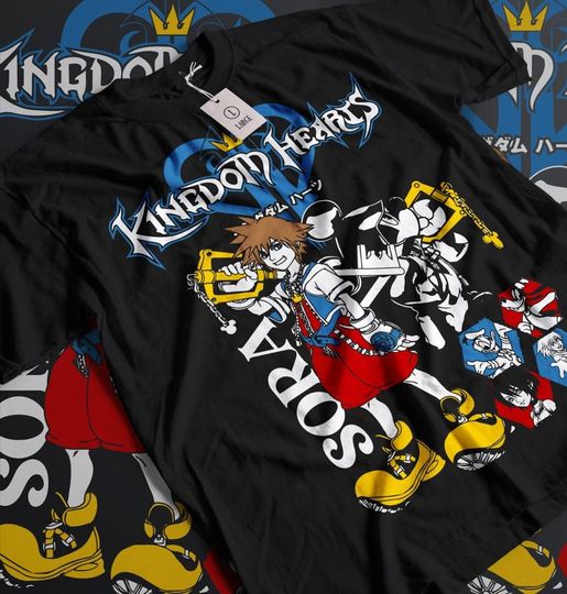 Kingdom hearts t-shirt - Sora stained glass shirt