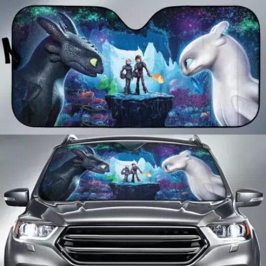 How To Train Your Dragon Auto Sun Shade