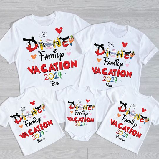 Personalized Family Vacation 2024 Shirt