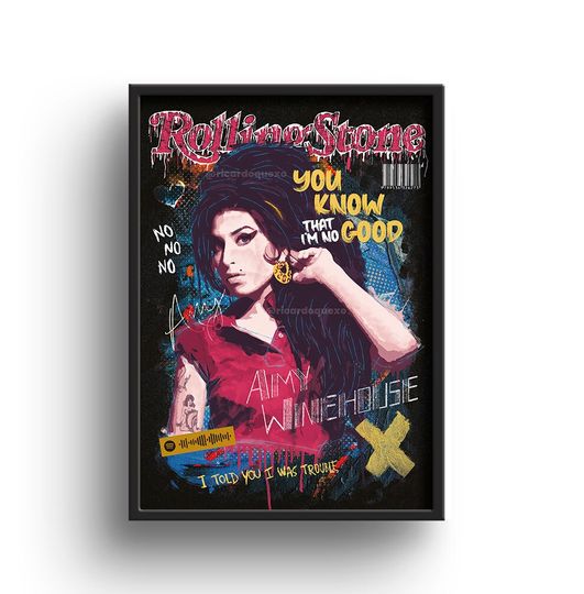 Amy Winehouse Poster, Music Wall Art, Gift for girlfriend, Contemporary Wall Decor