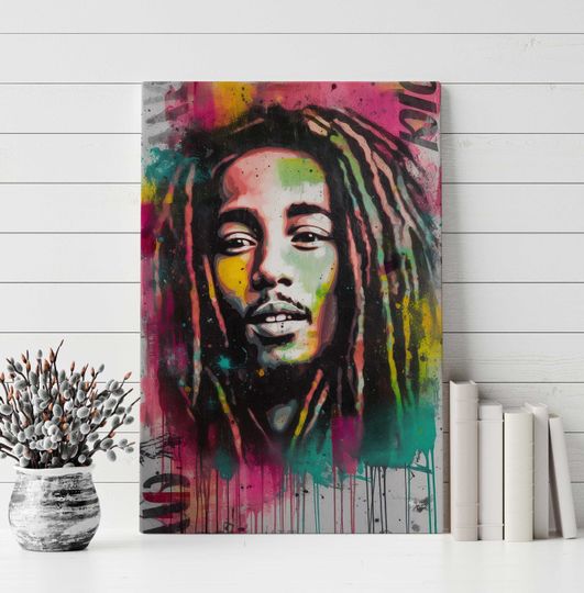 Reggae Legend Bob Marley, Bold Wall Dcor for Your Home or Office