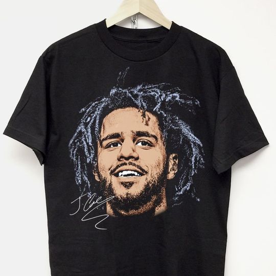 J COLE T-SHIRT | vintage big face rap tee | hip hop concert tour merch | y2k 90s | drake Travis playboi carti lil yachty kanye west