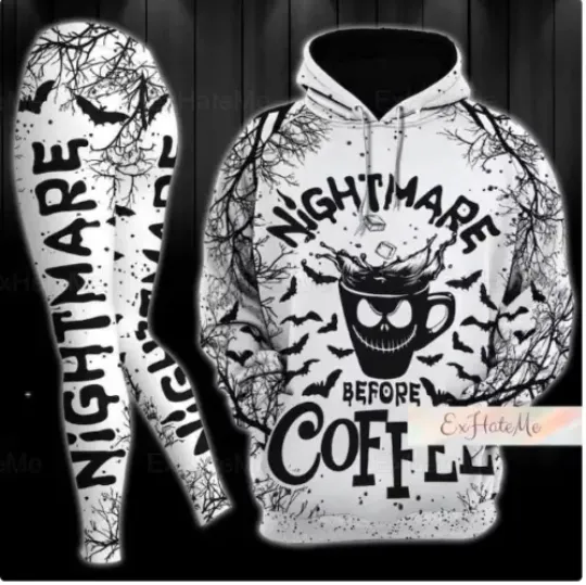 Halloween Jack Skellington 3D HOODIE HALLOWEEN GIFT CHRISTMAS GIFT