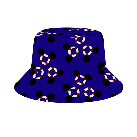 Hand drawn Disney Buckey Hat for Disney Cruiseline Bucket Hats Summer Travel Beach Sun Caps