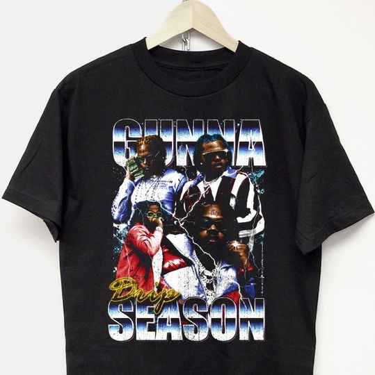 GUNNA T-SHIRT vintage rap tee drake concert tour merch kanye rodman Travis playboi carti lil yachty young thug y2k
