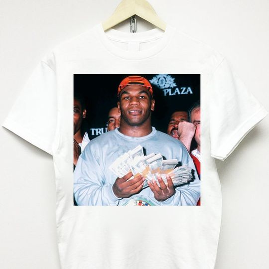 MIKE TYSON T-SHIRT vintage rap tee merch tour concert dennis rodman Travis drake kanye 21 savage 90s face tupac nwa