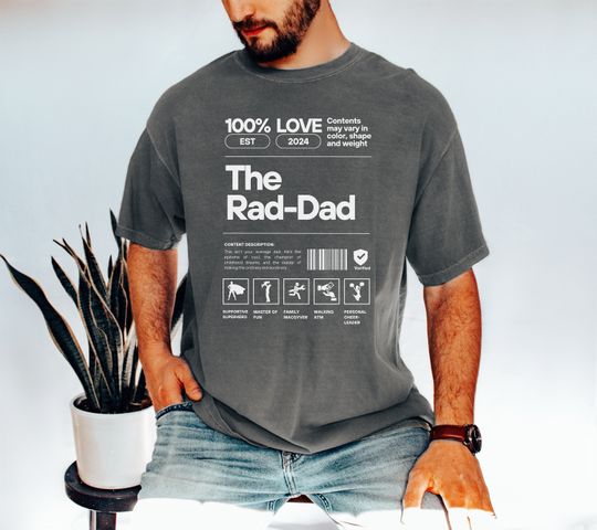 The Ultimate Custom Rad-Dad garment-dyed heavyweight t-shirt