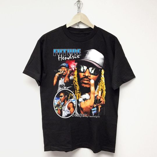 FUTURE T-SHIRT vintage rap tee Travis drake kanye 21 savage lil uzi vert dennis rodman mike tyson concert tour merch