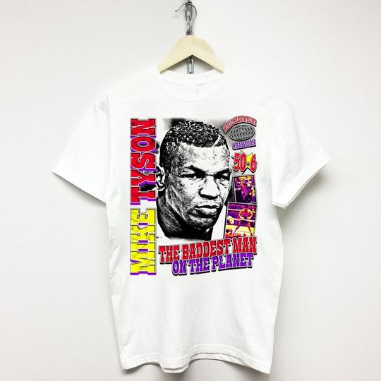 MIKE TYSON T-SHIRT vintage rap tee merch tour concert dennis rodman Travis drake kanye playboi carti 90s nwa tupac
