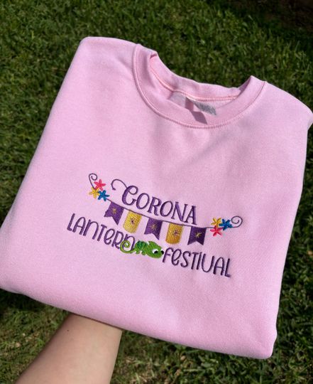 Disney Embroidered Sweatshirt, Rapunzel Embroidered Sweatshirt