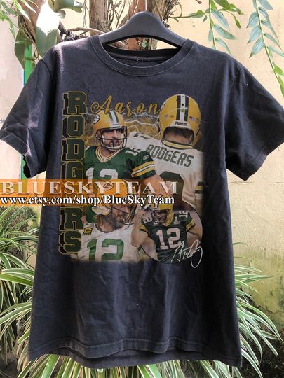 Vintage Style Aaron Rodgers T Shirt, Aaron Rodgers Bootleg Shirt, American Football Shirt, Football Fan Gifts