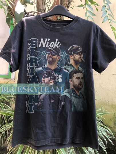 Nick Sirianni Shirt Vintage 90s Design Bootleg Bestseller Gift Fans Tshirt