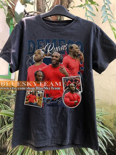 Discover Vintage 90s Graphic Style DeMeco Ryans T-Shirt, DeMeco Ryans Shirt, American Football Bootleg Gif