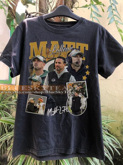 Matt Lafleur Homage Tshirt Green Bay Football Graphic Tee Fans Gift Tee Shirt